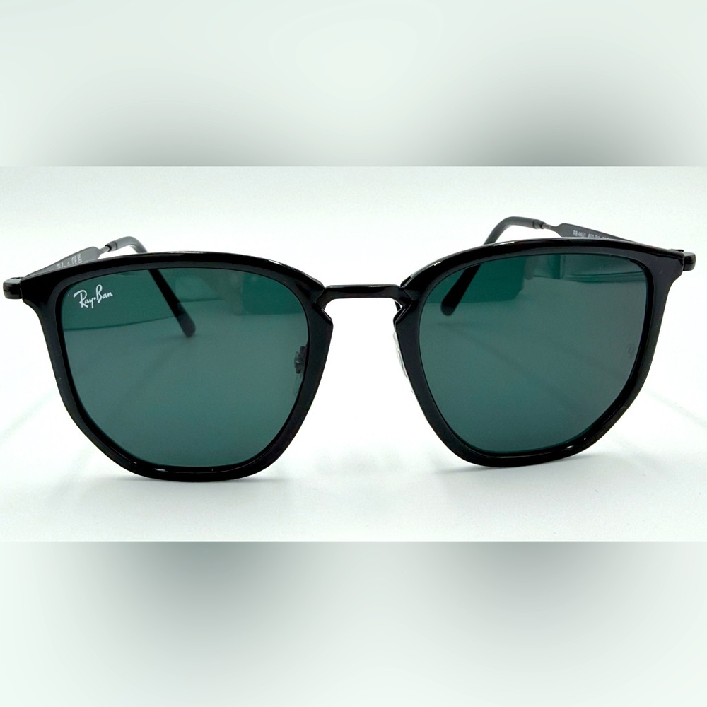 Ray-Ban Black Frame Green Lens Sunglasses - Picture 7 of 10